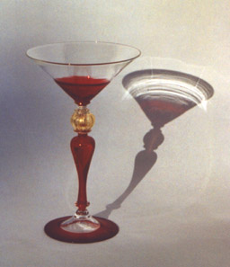 Martini Goblet, by Lino Tagliapietra